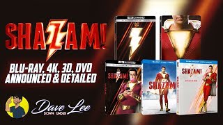 SHAZAM! - Blu-ray, 4K, 3D, DVD Announced & Detailed