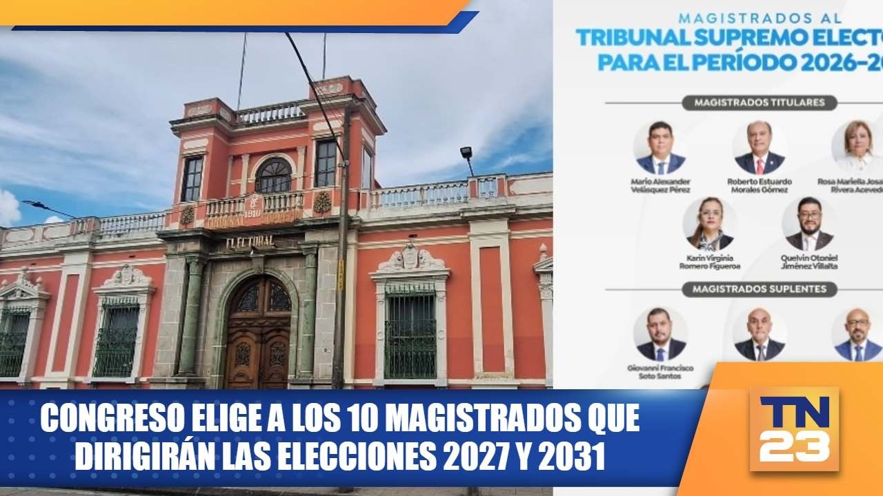 Congreso elige a los 10 magistrados que dirigirán las elecciones 2027 y 2031