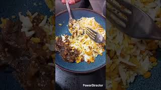 #RICE WITH LINTEL SAFFRON GROUND BEEF #ADOBONG TALONG #satisfying #food #cooking