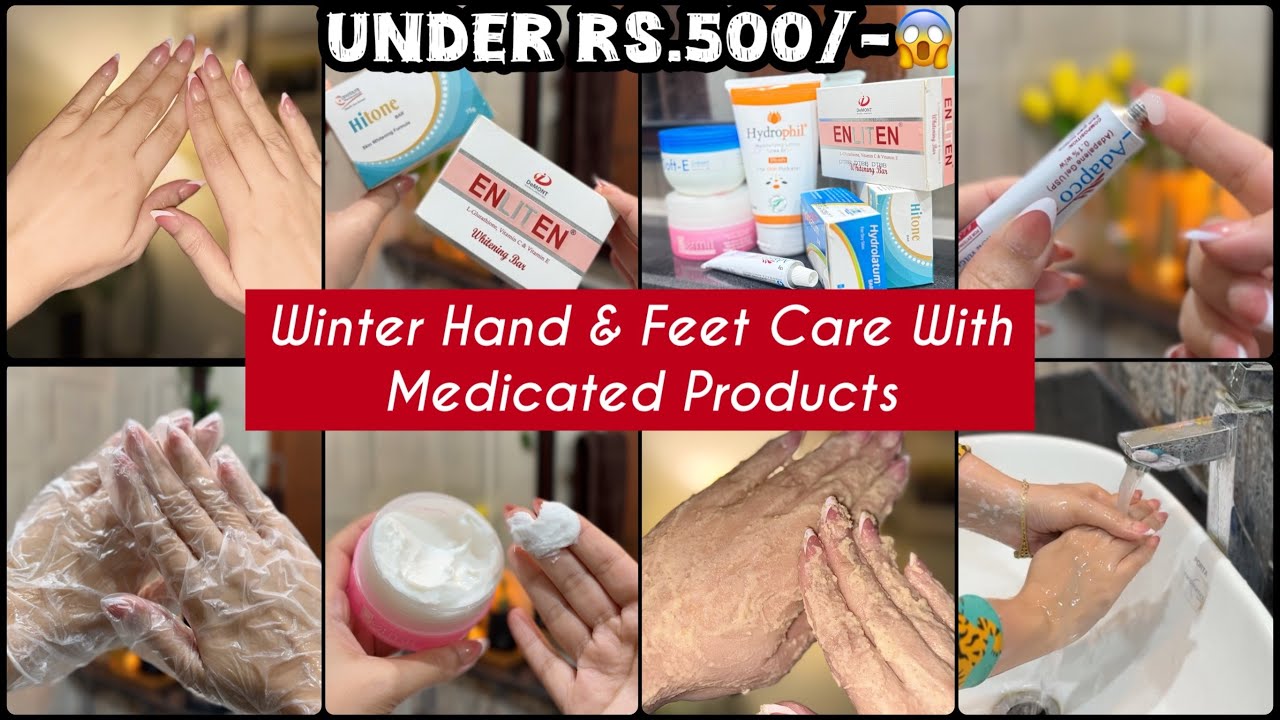 Medicated Hand And Feet Brightening Routine Under Rs.500/-Only ~ WINTER HAND CARE ROUTINE✨