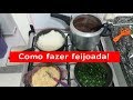 Como fazer feijoada (arroz,farofa e couve) - Keuzinha Alice