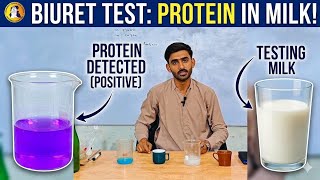 BIURET TEST | Protien test in milk | CBHS Tando Jam | Sir Umer 