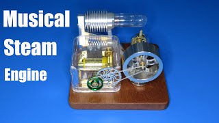 Mechanical Music Box Powered Stirling Engine