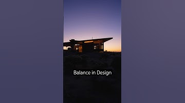 For a young designer, our Site 1 project can teach the design concept of balance. #architecture