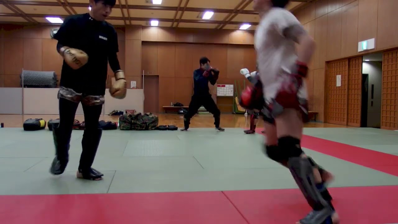 ボクシングスタイルと空手家