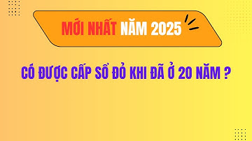 CÓ ĐƯỢC CẤP SỔ ĐỎ KHI ĐÃ Ở 20 NĂM #phapluatdatdai360 #thutuccapsodo