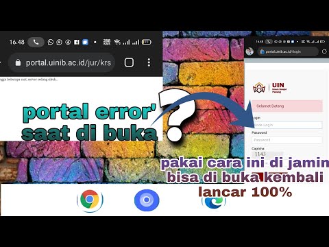 cara mengatasi portal akademik yang error saat di buka | portal akademik error' ini solusinya | UIN