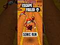 SONIC COULDN’T ESCAPE 😨💀 | Coin Run Gone WRONG! #shorts #trending