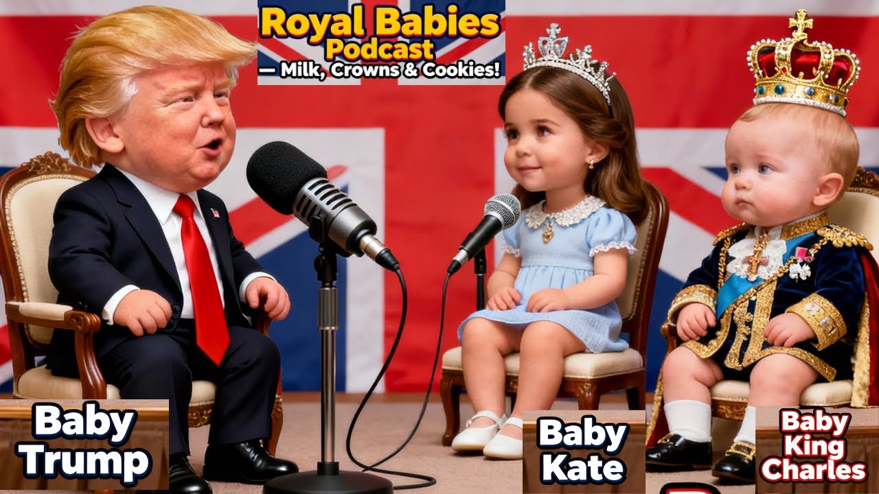 Baby Kate Spills Royal Secrets! 😂  Baby Trump Podcast with King Charles III  