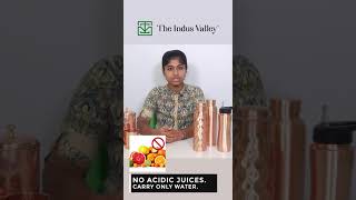 Don'ts with Copper Water Bottle | The Indus Valley