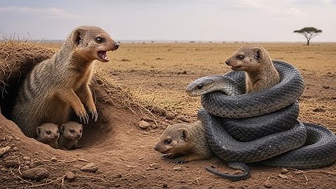 King cobra Vs Mongoose || Predator vs Prey: The Fierce Snake and Mongoose Fight
