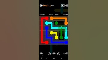 How To Solve Flow Free Bridges Sampler Level 12 6x6 Board Easy Walk Through Solution Walkthrough