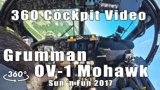Grumman OV-1 Mohawk Cockpit Flight (360 Video)