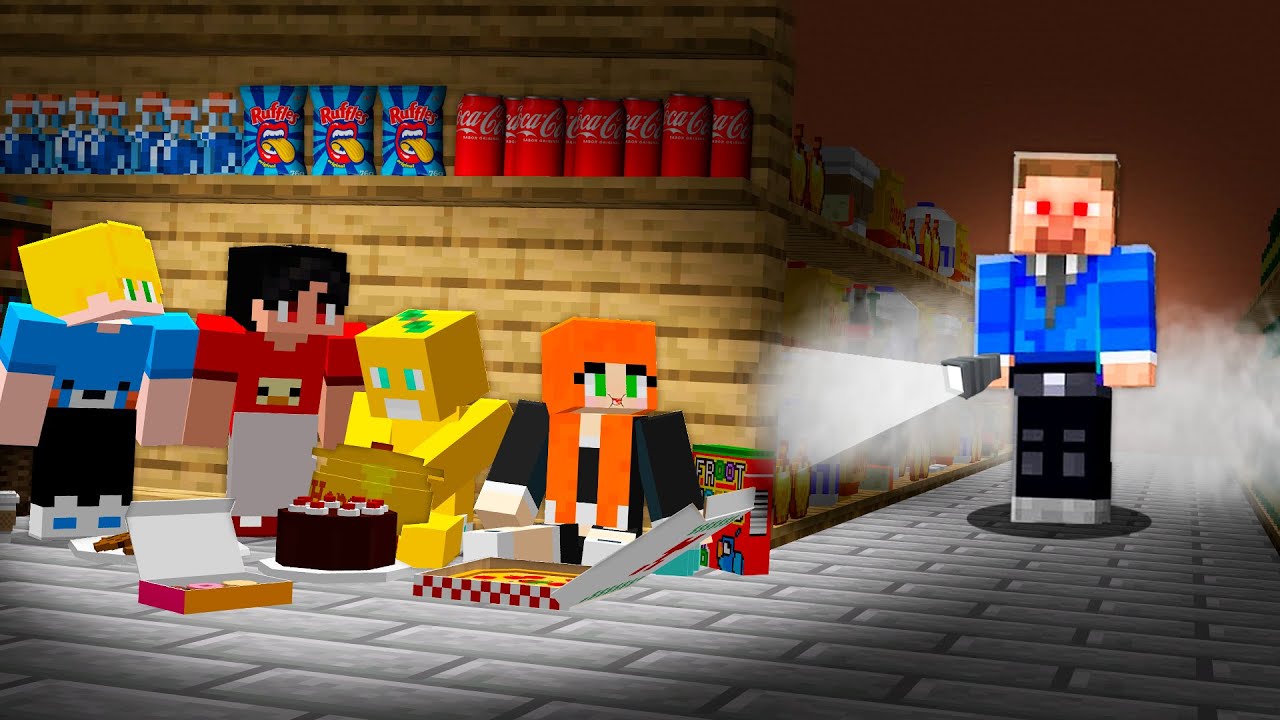 Passamos a Noite no Super Mercado com os Amigos!