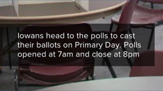 Iowans head out to the polls for primary elections