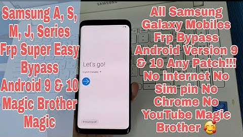 All Samsung Mobiles Frp Bypass Android Version 9 & 10 #New !!! Bro Super Easy 🤝
