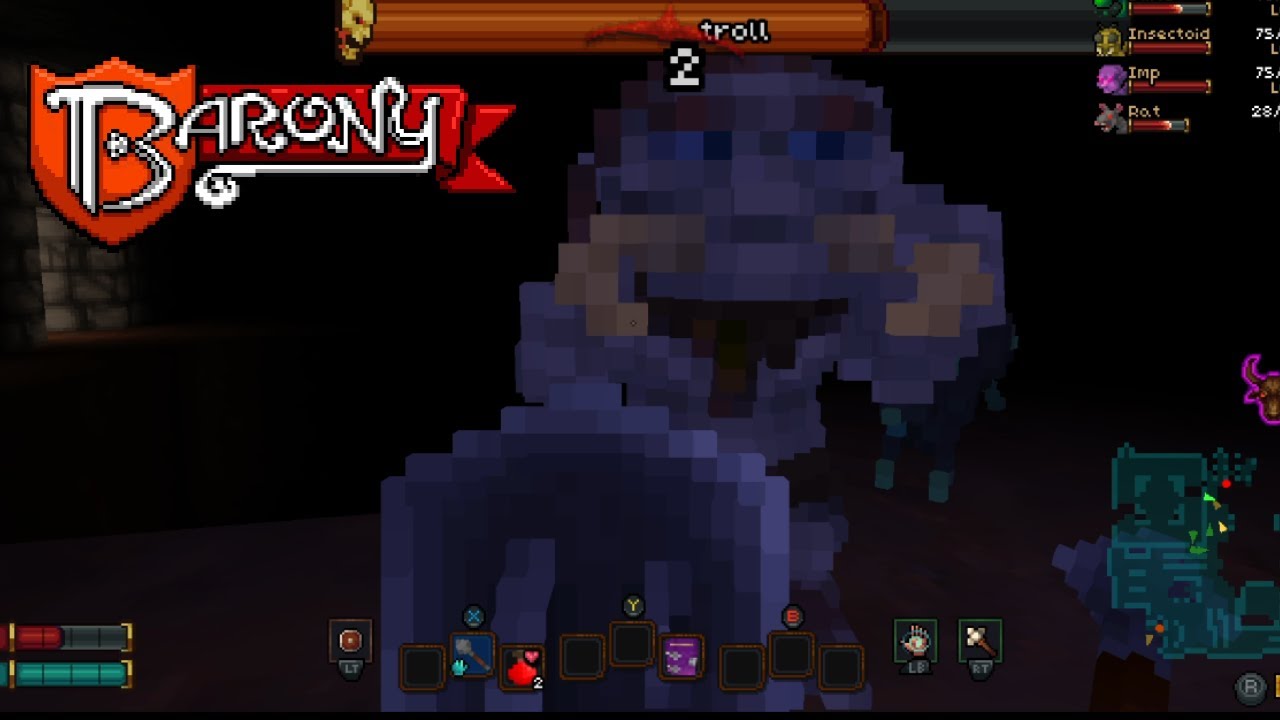 Minecraft Looking Dungeon Crawler | Barony - YouTube