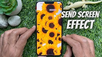 How to Send Message with Special Screen Effect / Animation on iPhone