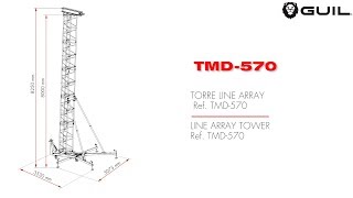 Torre Line Array Para 800 Kg A 8 M Altura - Line Array Tower Certified For 800 Kg To 8 M High