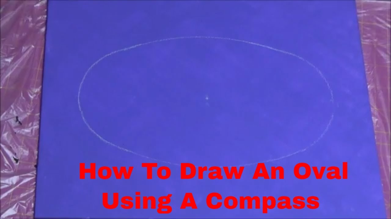 How To Draw An Oval Using A Compass With Artist Janette Oakman - YouTube