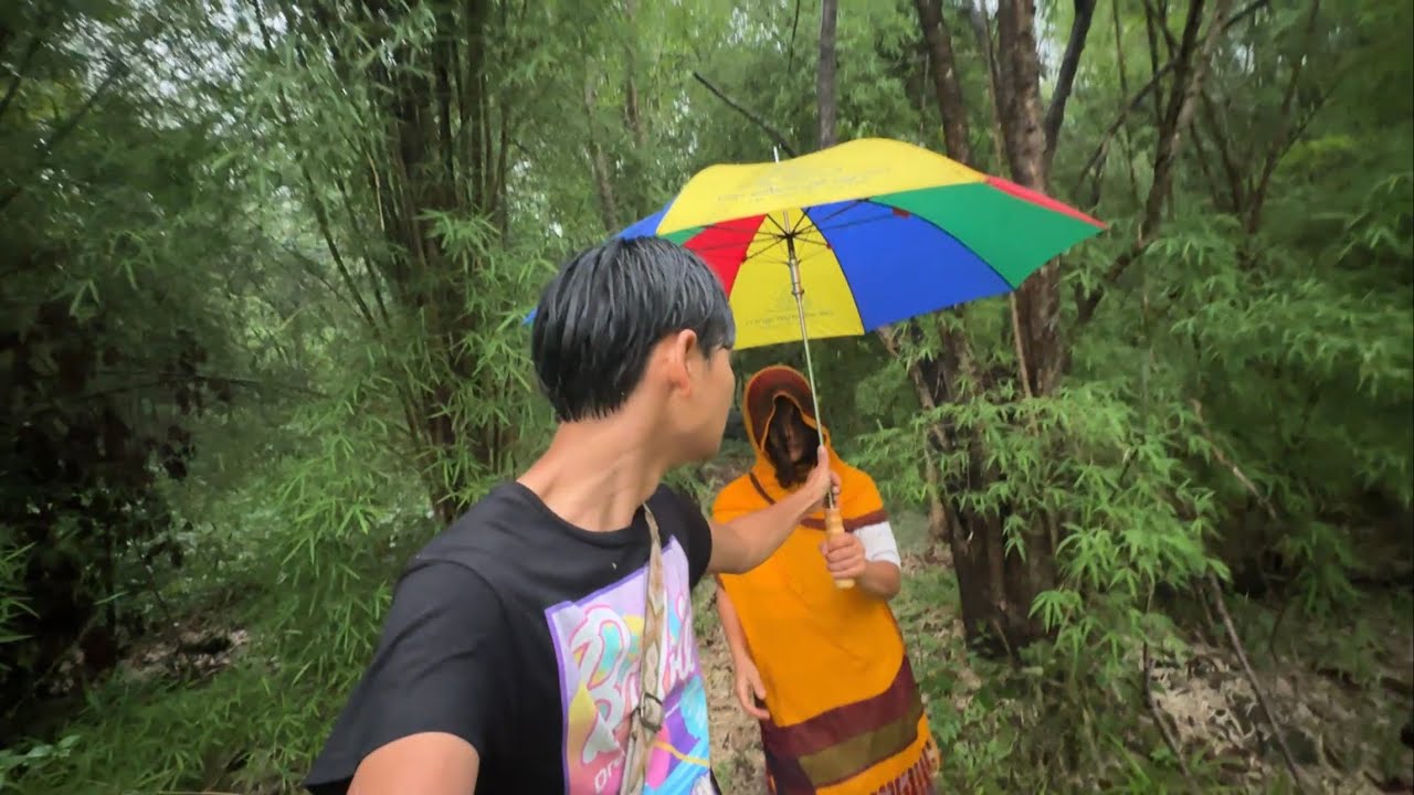 ฝนตกหนักมาก”จนต้องไปตามแม่นางทองกวาว กลับมาบ้าน