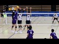天理大 vs 中央大 第４セット　中島健斗、楠本岳、藤原直也、柿崎晃　　＜全日本インカレ2022＞＜男子バレーボール＞