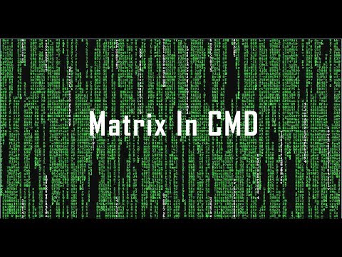 make MATRIX like effect from CMD !!! ( Any windows version) 100% working
