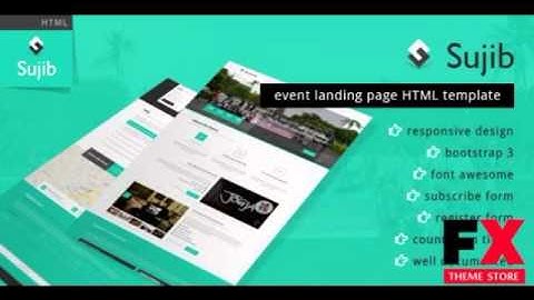 Preview Sujib Event Landing Page HTML Template TForest