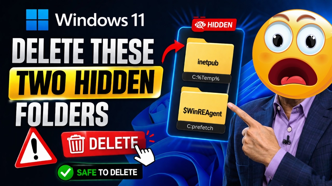 Delete These Hidden Folders From Windows to FREE UP Storage - YouTube