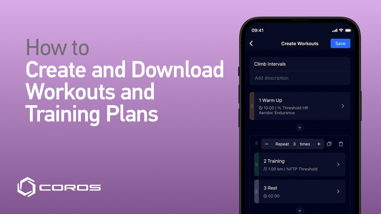 How to Create and Download Workouts and Training Plans - YouTube