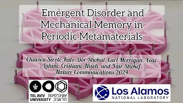 Emergent Disorder and Mechanical Memory in Periodic Metamaterials