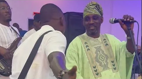 FATHER & SON AS ALH. TIRI LEATHER MAKE HIS 1ST EVER PERFORMANCE IN LONDON AT AMODEMAJA 60TH BIRTHDAY