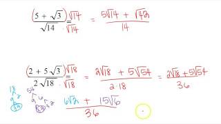 Dividing Radicals Notes