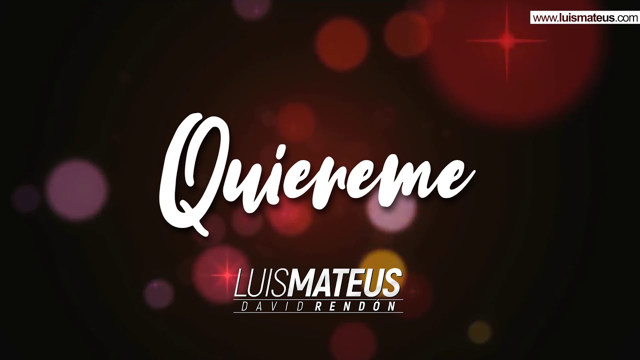 Luis Mateus - Quiéreme (Con Letra) | Vallenato Karaoke 2020