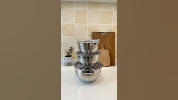 Stainlesssteel mixingbowl unboxing |Prepare, store and pack meals all in one place.#kitchen#cookware