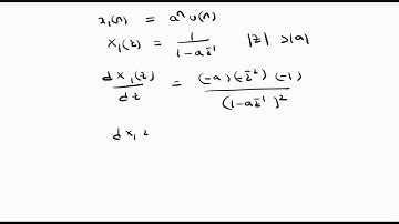 Differentiation property of the z-Transform