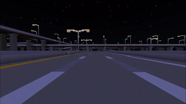 Road Trip To Hotel At Night! - In Minecraft