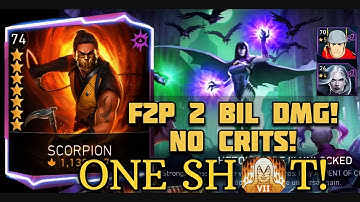 ONE SHOT!🔥 Boss RAVEN by SCORPION (NO CRITS) H7 Advent Of Chaos Solo Raid in Injustice 2 Mobile