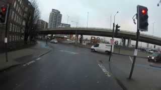 Silver Transit (KH53 UFN) Jumps red light Bow Roundabout