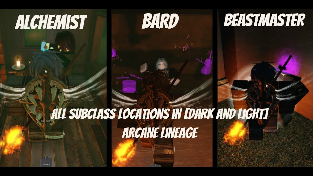 UPDATED: Where / How to get all subclasses in [Dark and Light] Arcane lineage.