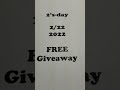 2's-day 2/22/22 1922 Peace Dollar Giveaway Reminder #shorts