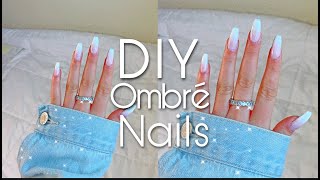 OMBRÉ NAILS USING POLYGEL Quick &amp; Easy| بولي جل الأظافر