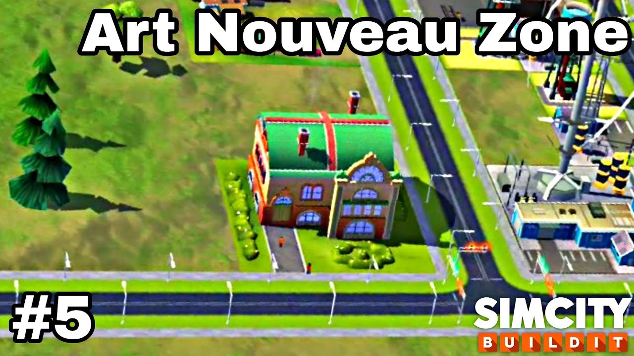 I Build Art Nouveau Zone SimCity Buildit 5 Ep In Hindi YouTube