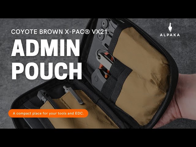 ALPAKA Admin Pouch Coyote Brown - YouTube