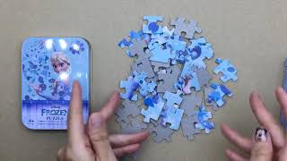 겨울왕국 엘사 퍼즐 맞추기 Jigsaw Puzzle Costco S Tincase Puzzle
