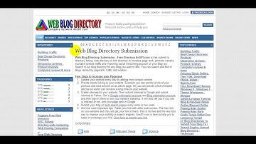 Web Blog Directory Submission - Free Directory AnS01 com