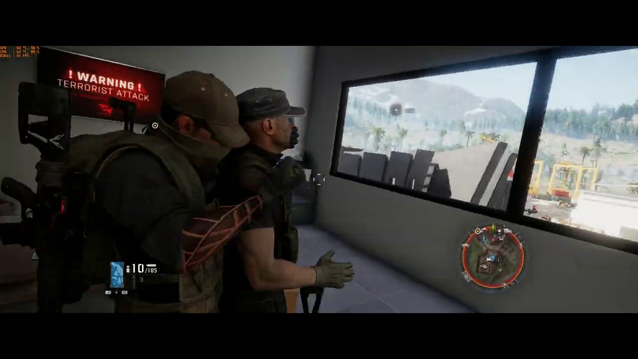 Ghost Recon Breakpoint infiltrating a base - GTX 1080 Ti - i5 8600K 5.0 GHZ