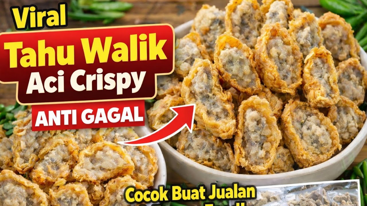 VIRAL Resep Tahu Walik Aci Crispy ANTI GAGAL  Cocok Buat Jualan & Frozen Food