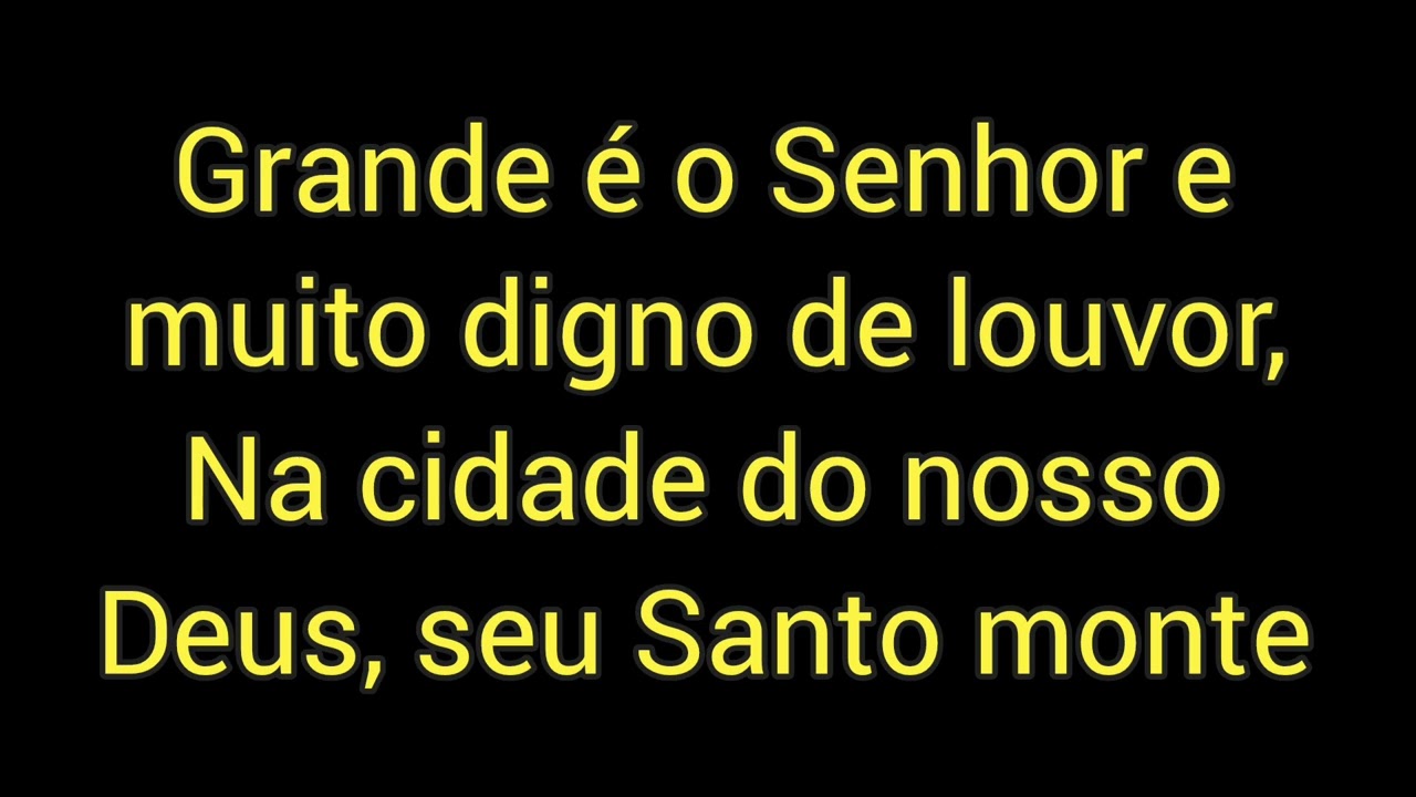 Grande é o Senhor / Consagração - Medley - Playback