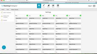 weekly template teaching strategies video 1 screenshot 4